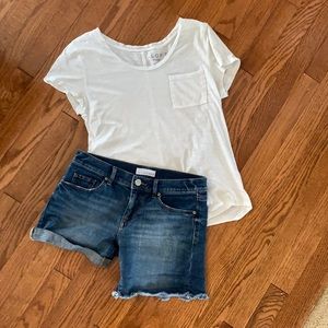 Ann Taylor Loft Jean Shorts Size 24/00